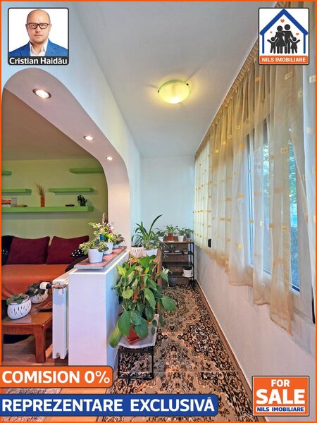 Decebal - Piata Alba Iulia Apartament 4 camere, 2 bai, 2 balcoane